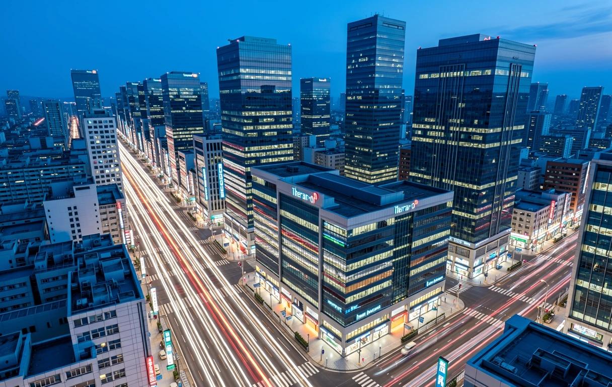 Seoul Business District at night